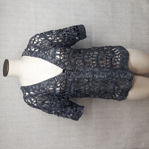 Chico's Open Weave Cardigan